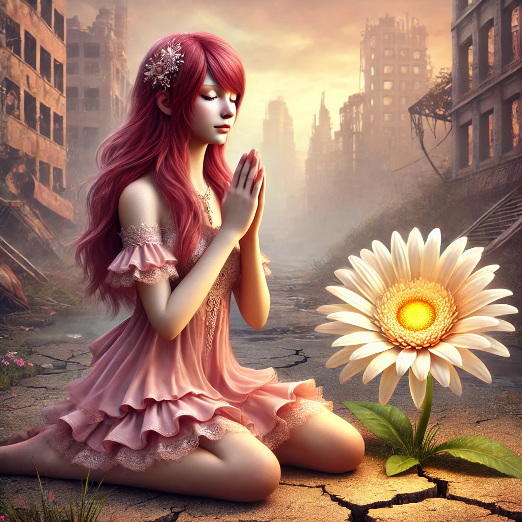 fille paillette et fleur rebelle