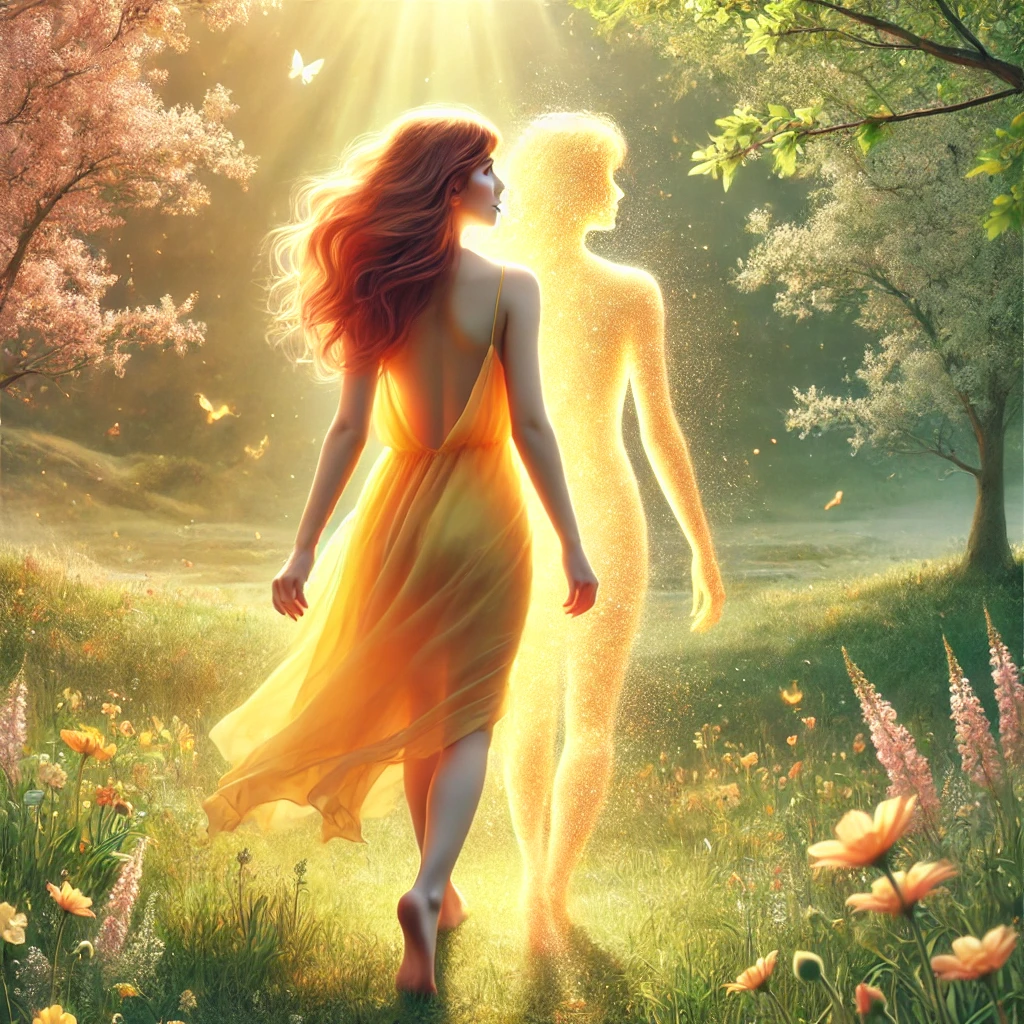 Femme lumineuse retrouvant ses émotions positives – Atelier développement personnel à Tours